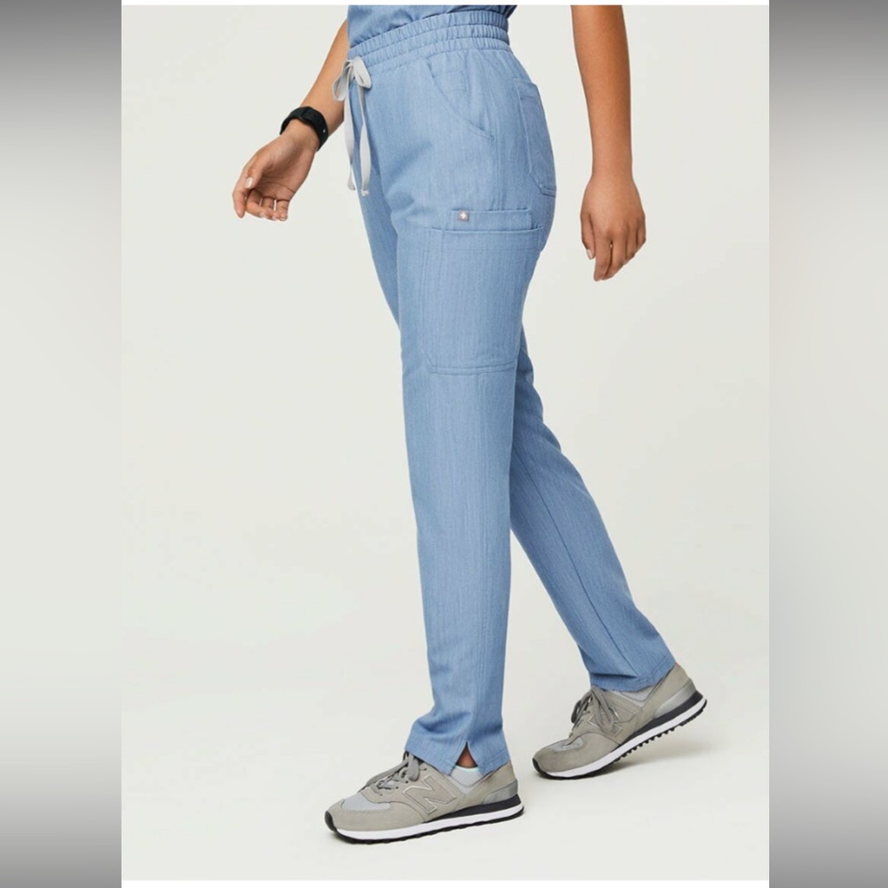 Figs Heather Indigo Yola High Waisted Pants Small NWT